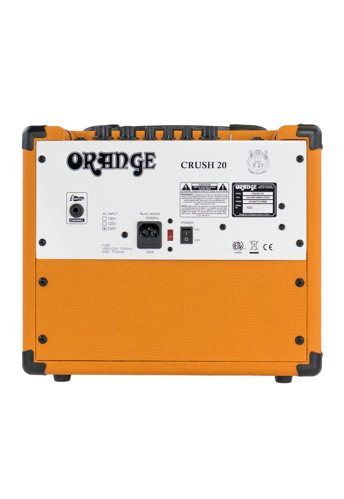 Amplificador Combo Guitarra Orange Crush 20-3