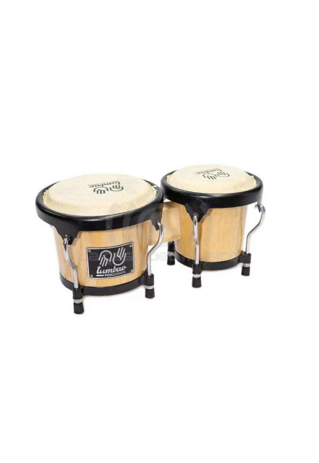 Bongó de 4”+ 5” c/Funda Tumbao Bongo Kid TP1201 Natural-0