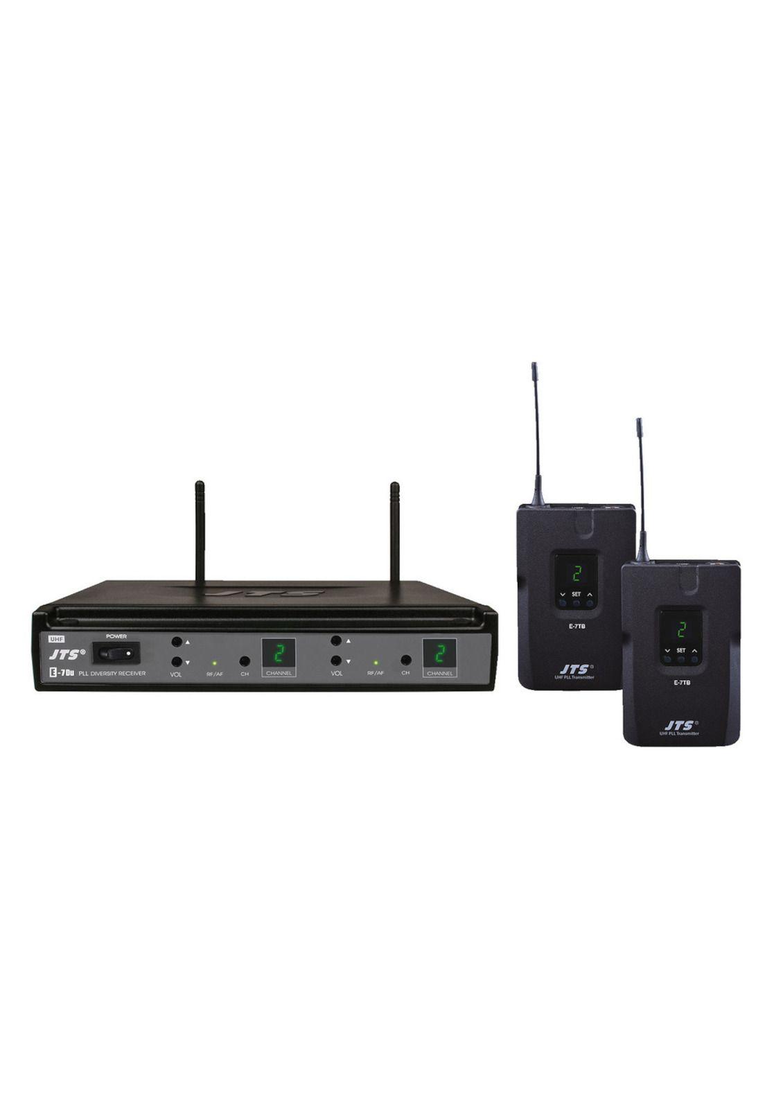 Sistema Dual de microfono cintillo JTS E7Du+E7TB+CX504-1