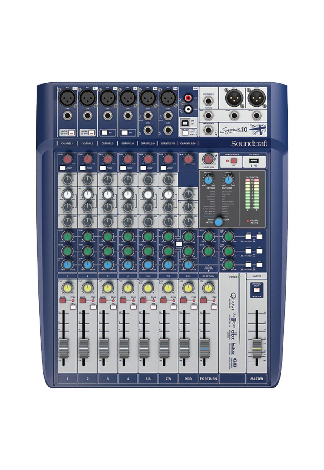 Mixer analogo 10 canales Soundcraft Signature 10-1