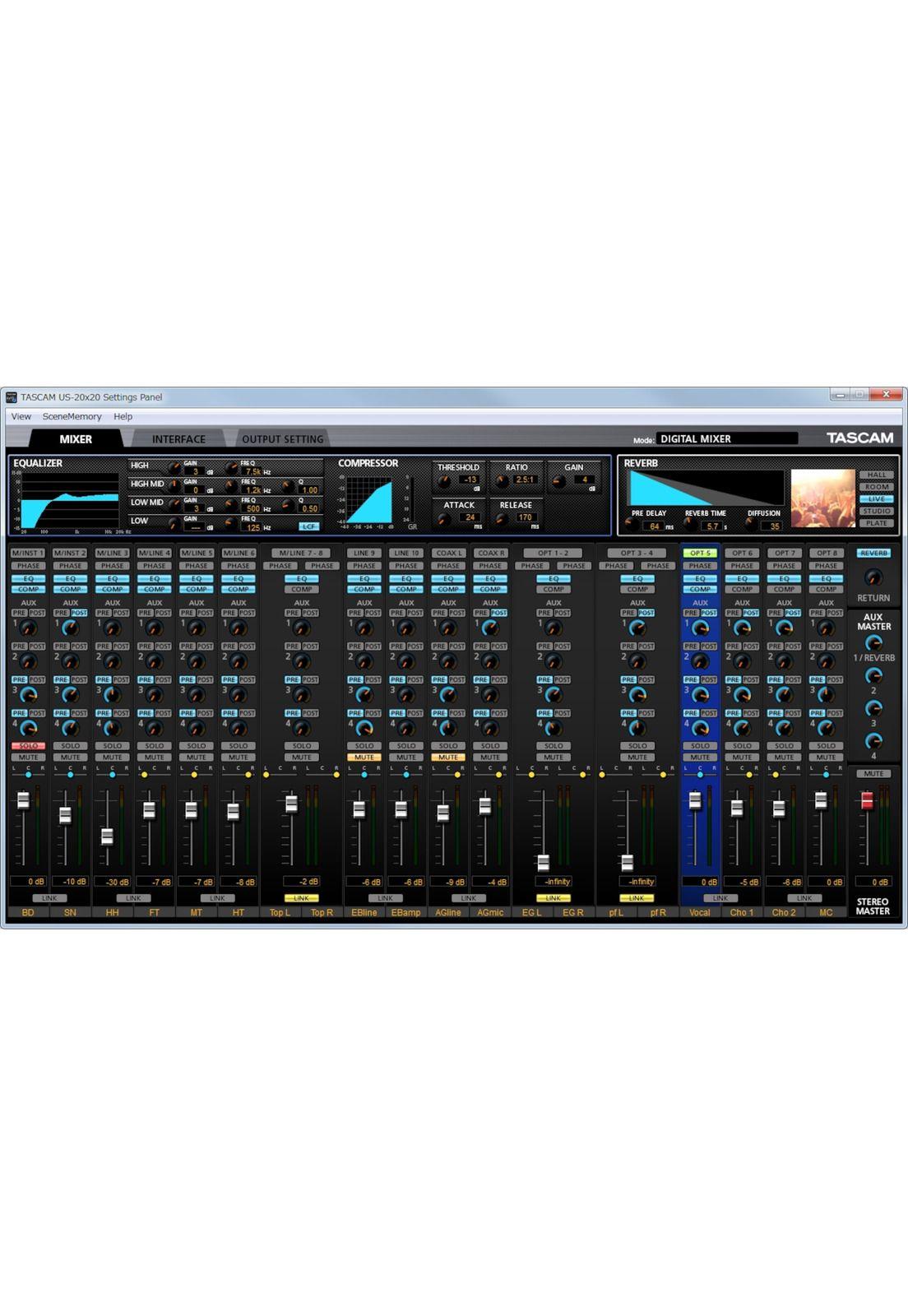 Interfaz Tascam US-20x20-3