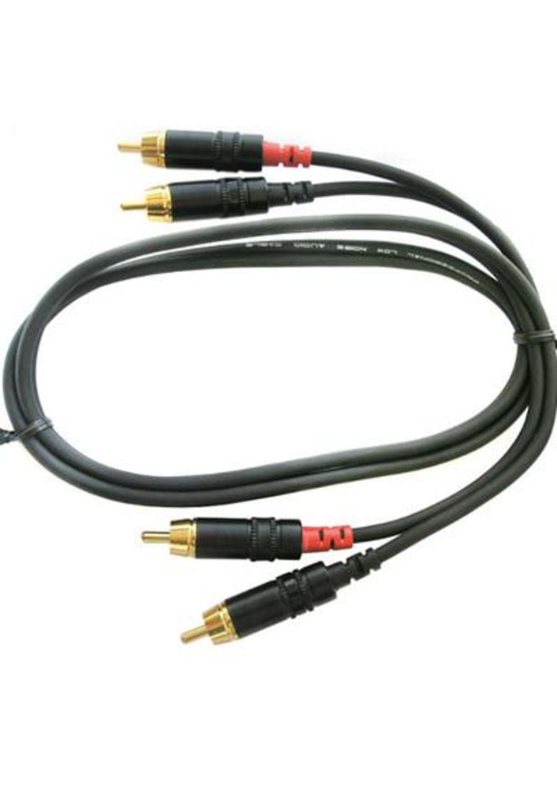 Cable RCA stereo 0,9m Neutrik NRA-0080-009-0