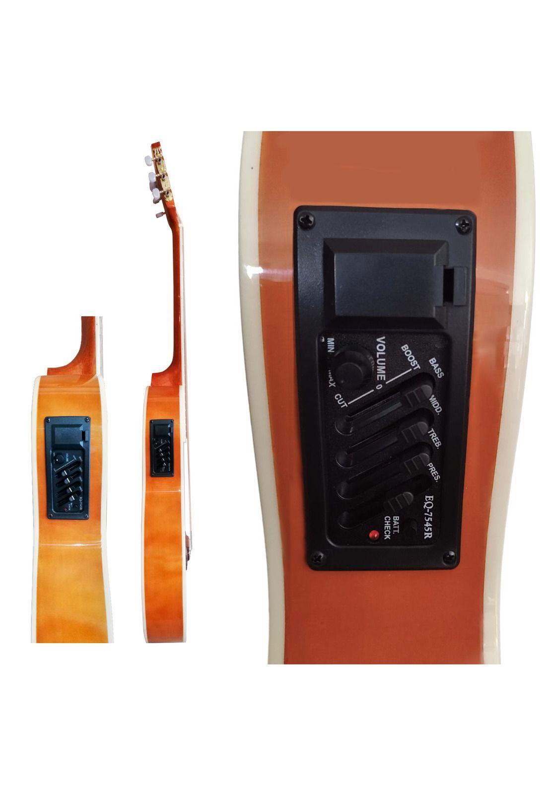 Guitarra Electroacustica Delgada 39" Sevillana 8942 Natural-2