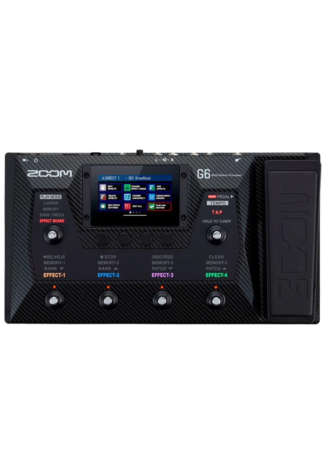 Pedalera Multiefecto para Guitarra Zoom G6-0