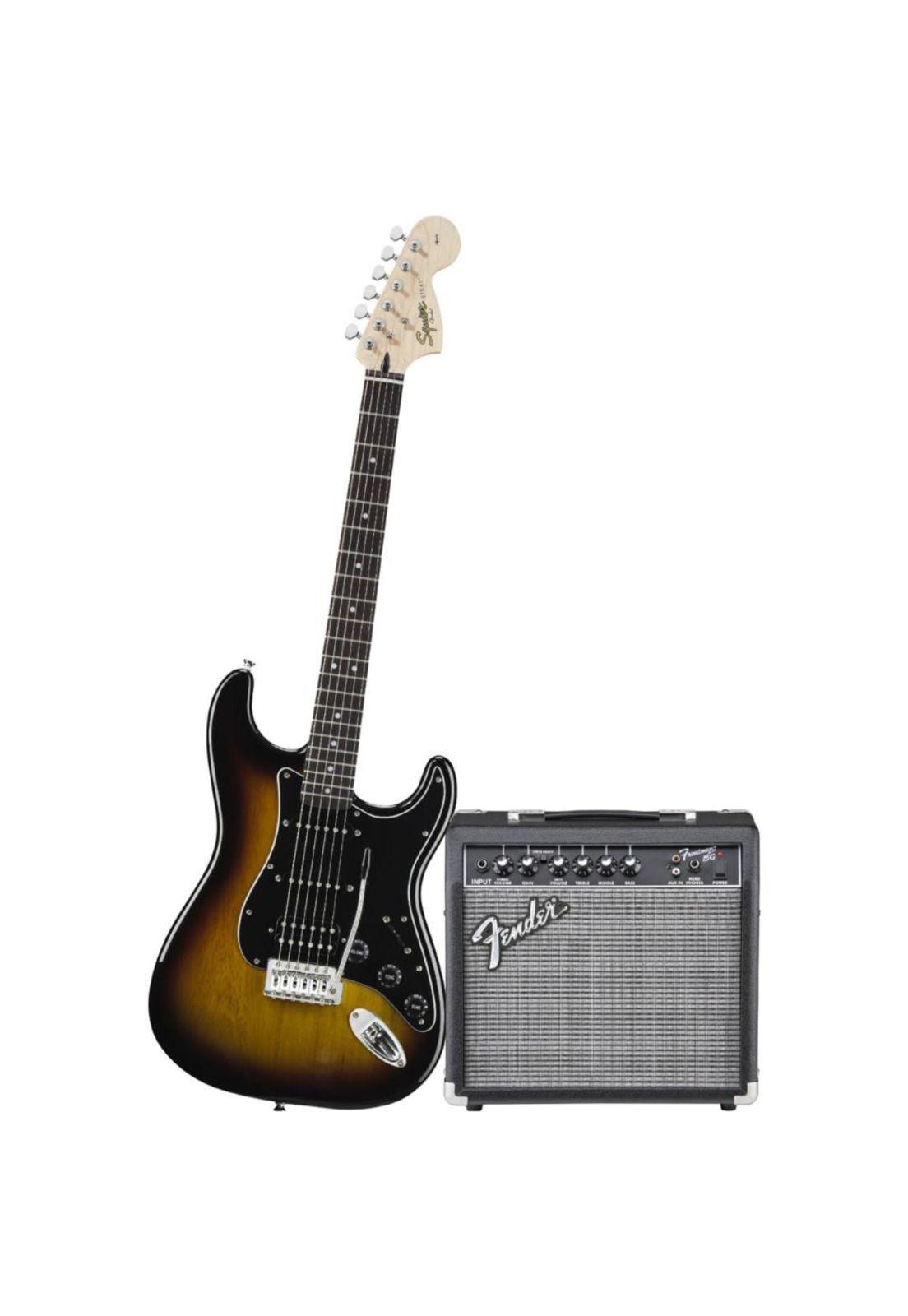 Pack Guitarra Fender Squier Stratocaster Affinity HSS Sunburst-1
