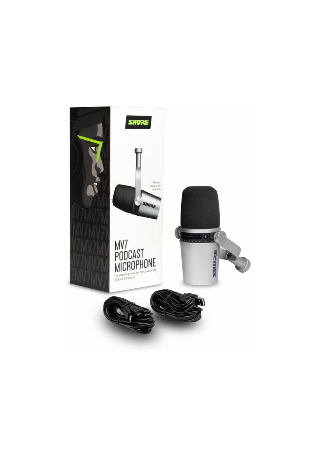 Microfono Condensador XLR-USB Shure MOTIV MV7-S-3