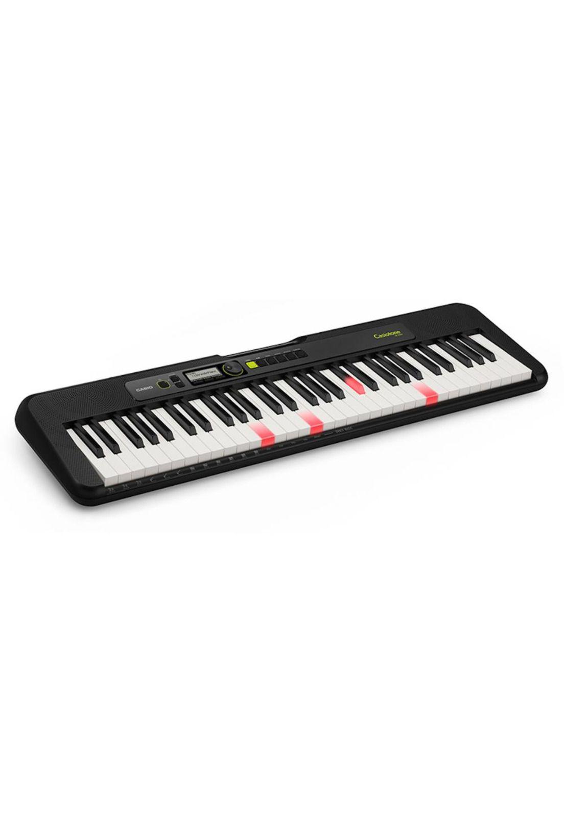 Pack Teclado Casio LK-S250 BK + atril de tubo simple-1