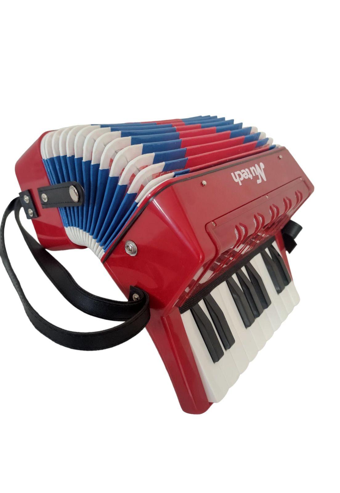 Acordeon Infantil 17 Notas Nutech 5410 Rojo-1