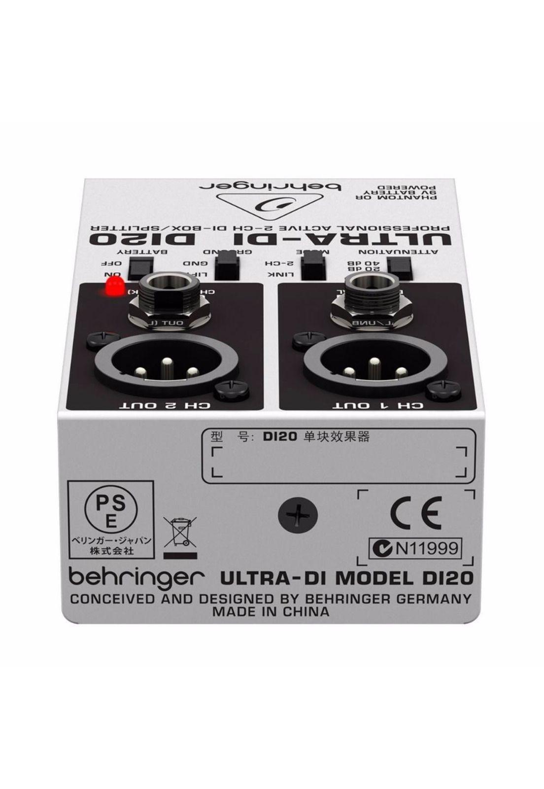 Caja Directa Activa 2 Canales Behringer DI20-2