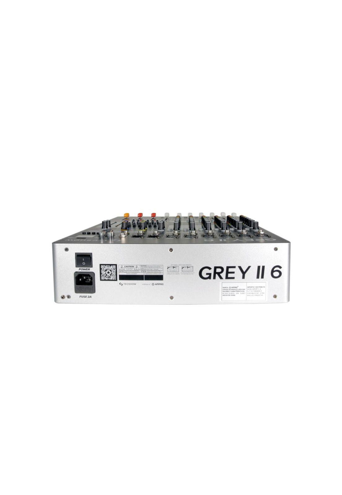 Mixer Analogo Tecshow Grey II 6-2