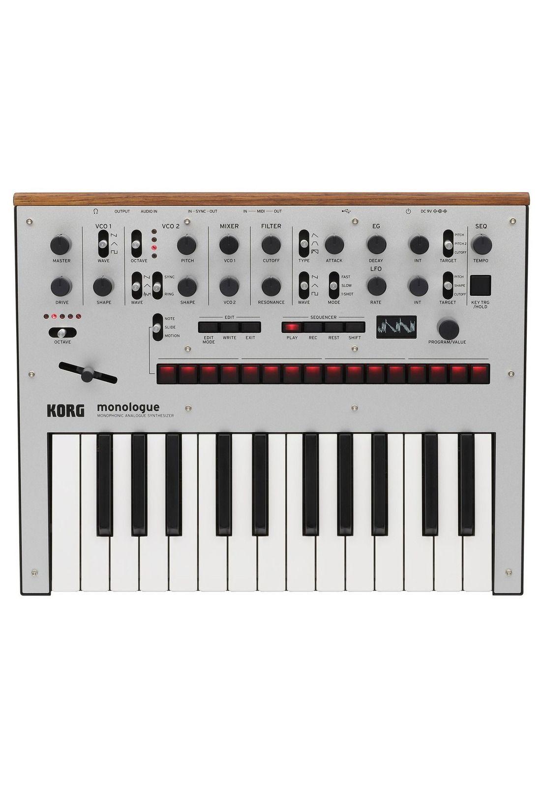 Sintetizador Analogo Korg Monologue Plateado-0