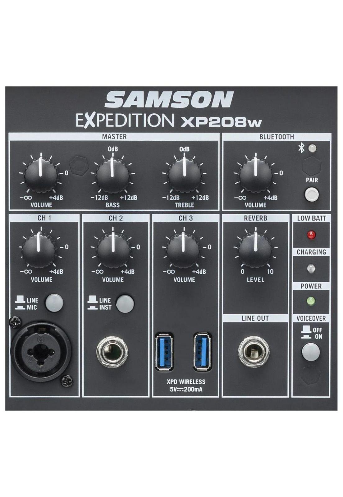 Caja Activa Portatil Bluetooth Samson Expedition XP208W-4