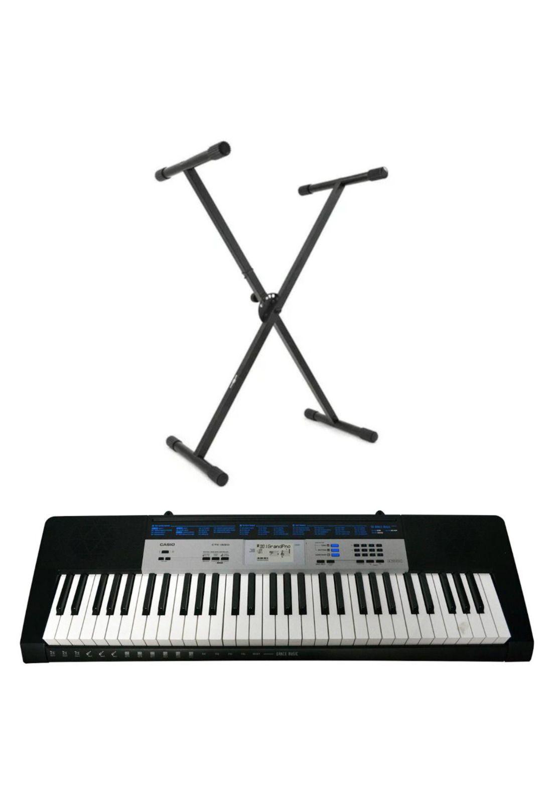 Pack Teclado Casio CTK-1550 + atril de tubo simple-0
