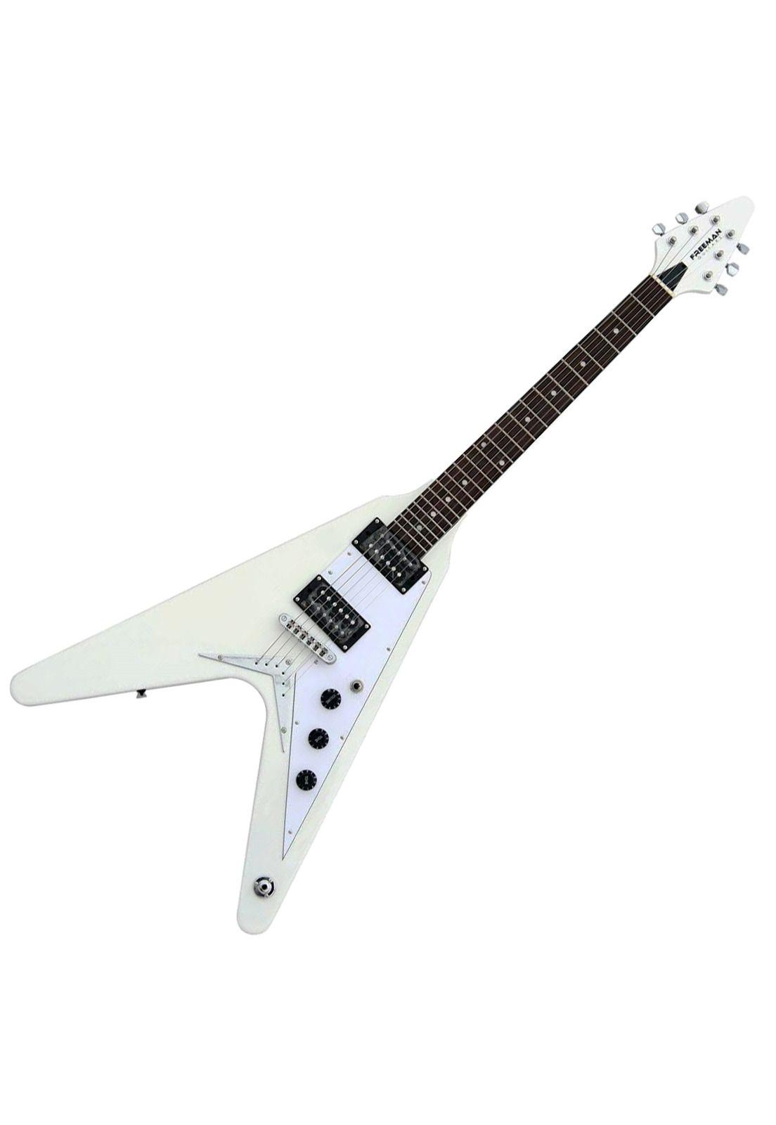 Guitarra electrica Freeman Flying V FRFV300 WH-0