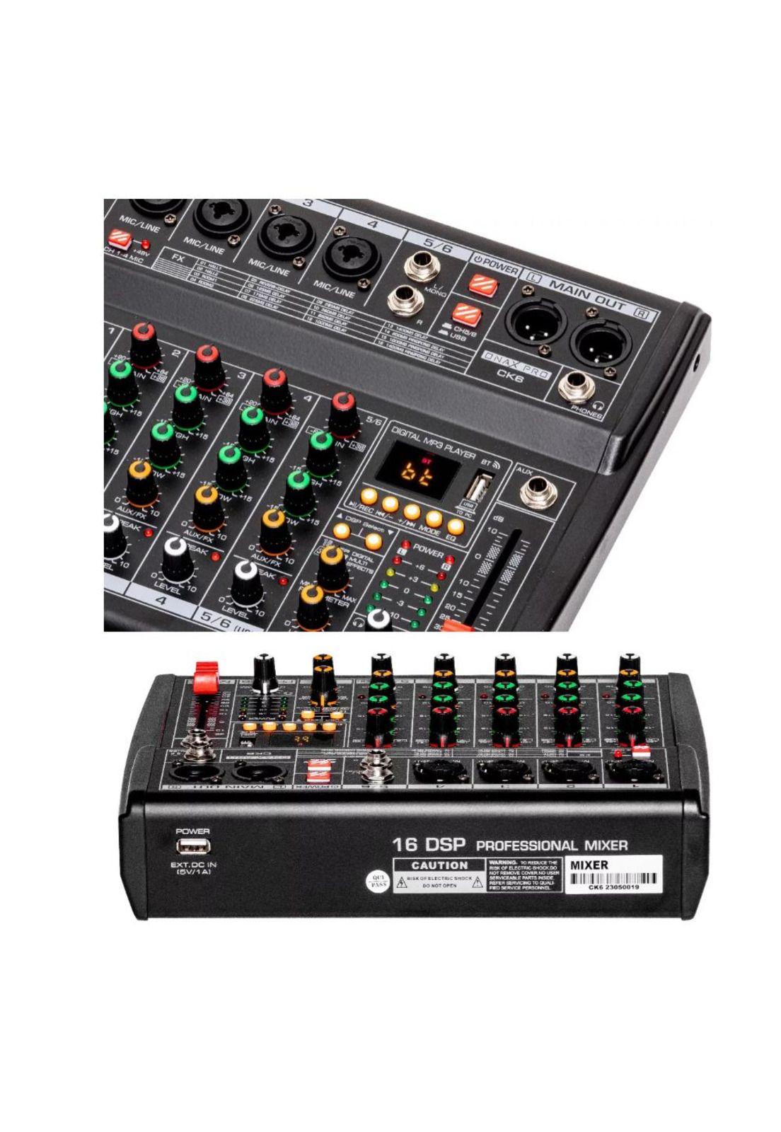 Mixer Analogo 6 canales Onax Pro CK6-2