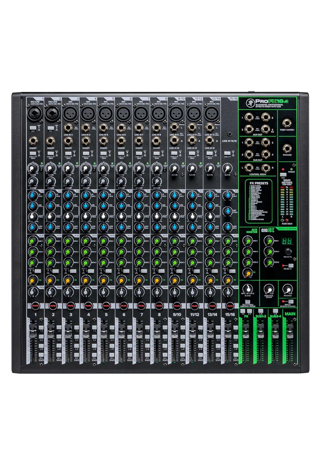 Mixer Analogo 16 canales Mackie PROFX16 V3-0