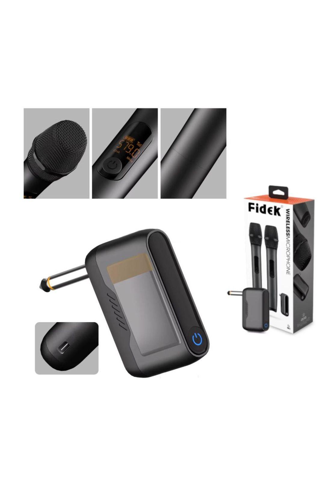 Kit de Microfonos Inalambricos Portatil Fidek M23-2