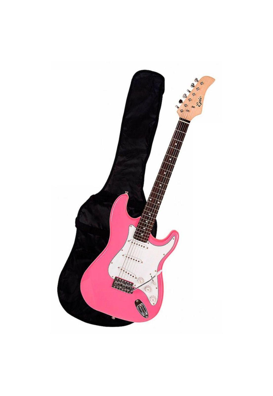 Guitarra Electrica Epic Rosa con funda-0