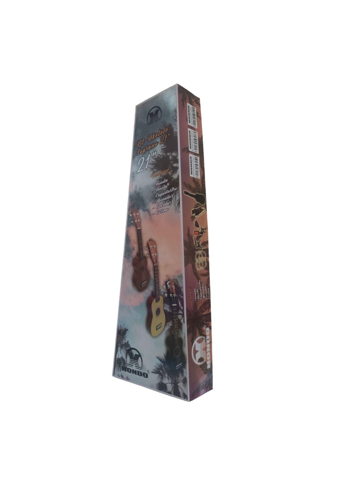 Set completo ukelele soprano Hondo SCKUK-30H Natural-2