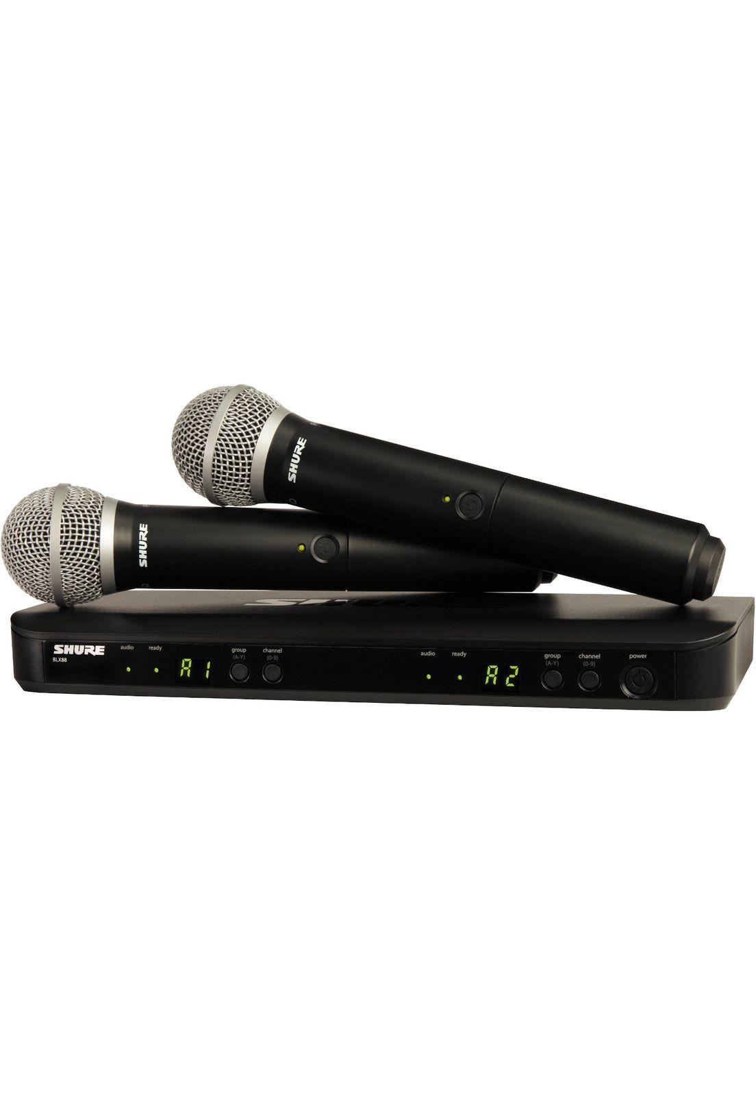 Microfono inalambrico de mano doble Shure BLX288/PG58-M15-0