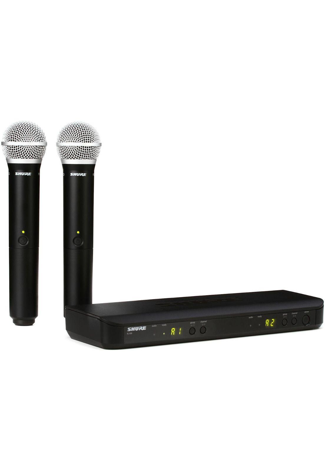 Microfono inalambrico de mano doble Shure BLX288/PG58-M15-1