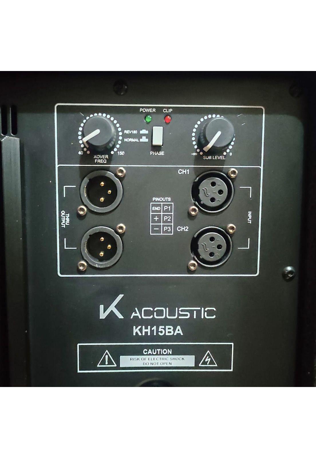 Sub Bajo Activo 15 Pulgadas K-Acoustic KH15BA-3