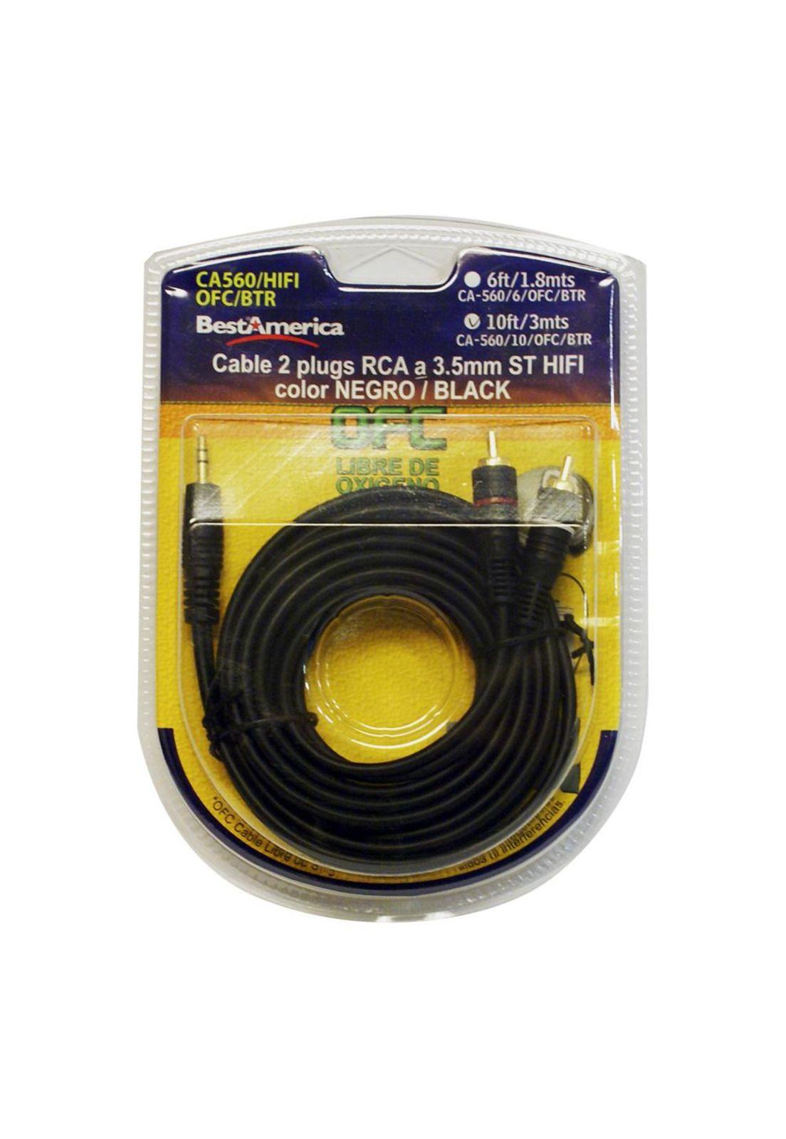 Cable 2 RCA a Miniplug ST Best America CA560/6F/OFC/BTR-1
