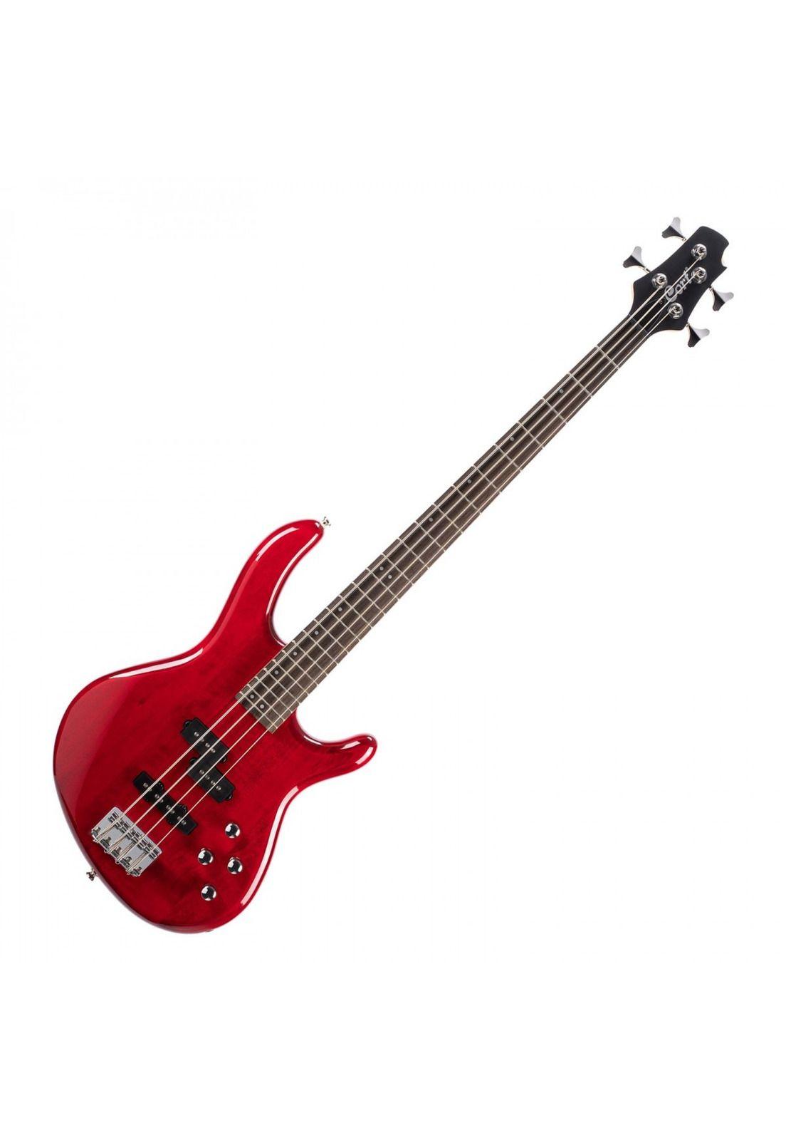 Bajo electrico Cort Action Bass Plus Trans Red con funda-0