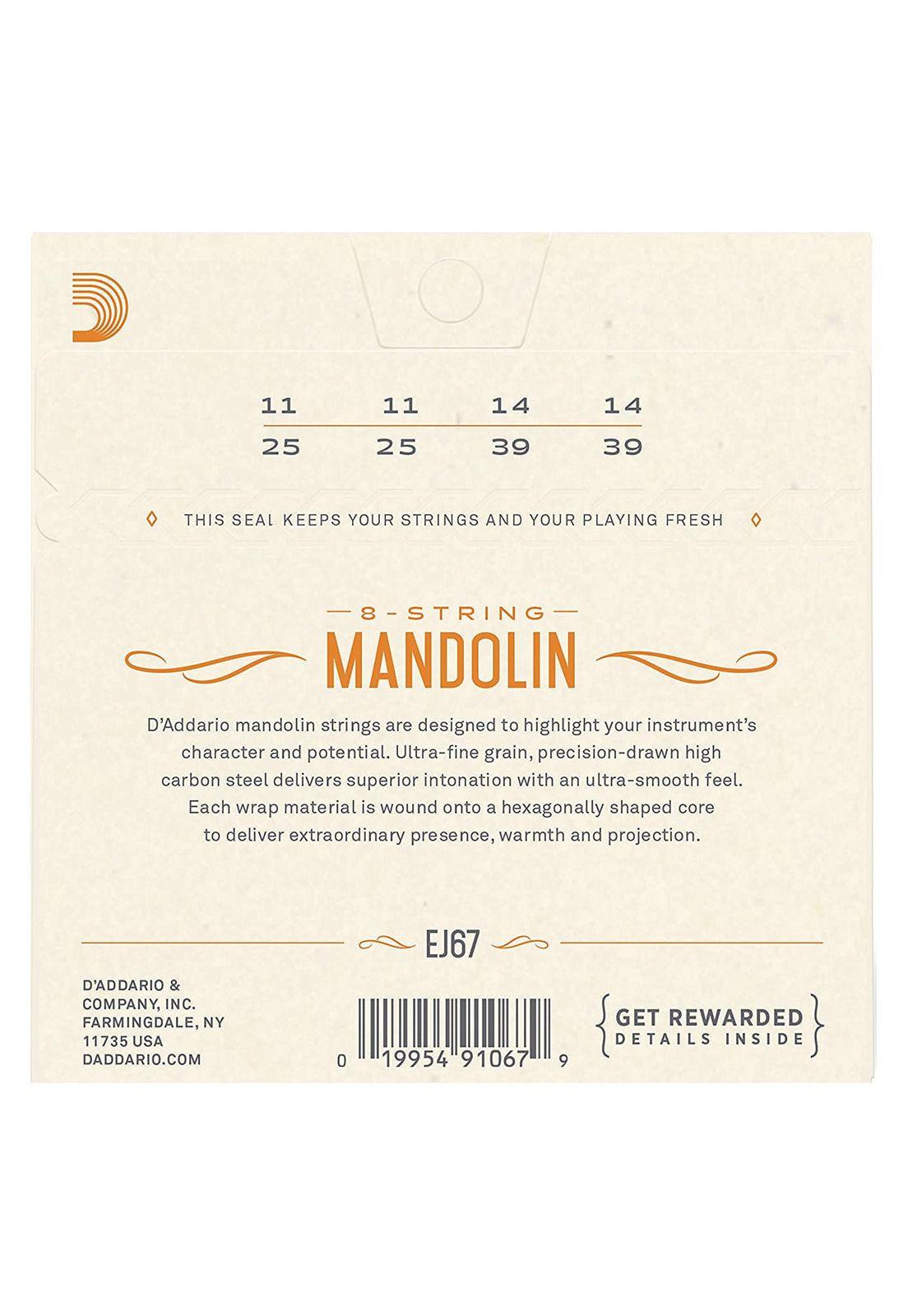 Cuerdas Mandolina D'Addario EJ67-1