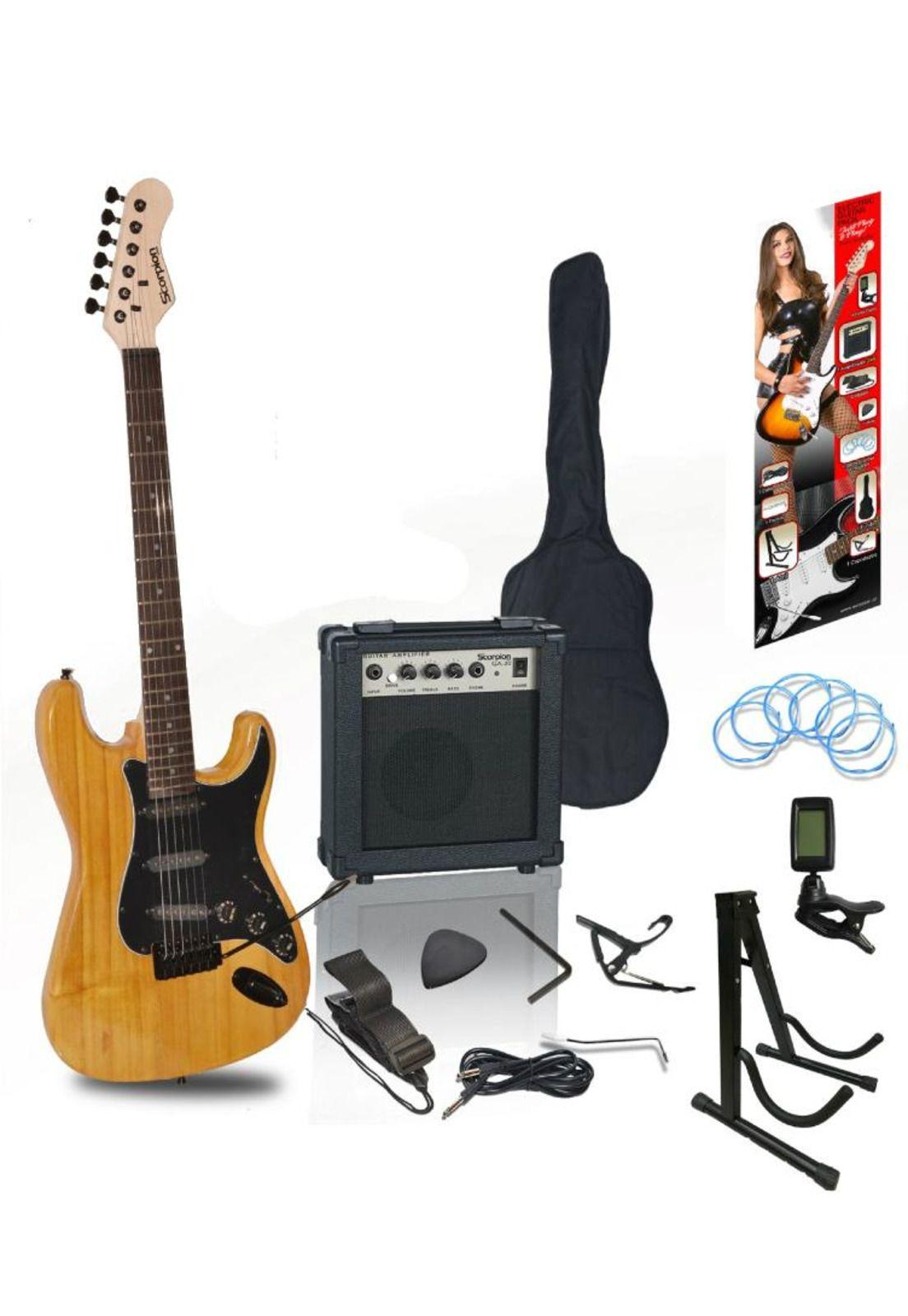 Set de Guitarra Electrica Scorpion 49NA/BK-0