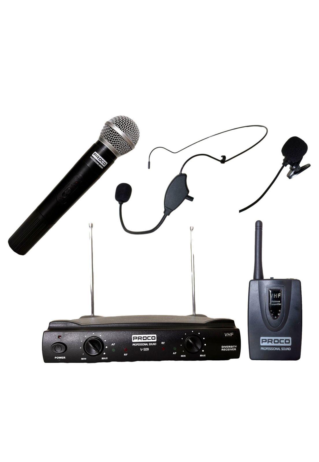Set Inalambrico Mano, Solapa y Cintillo Proco V-509-DV1-0