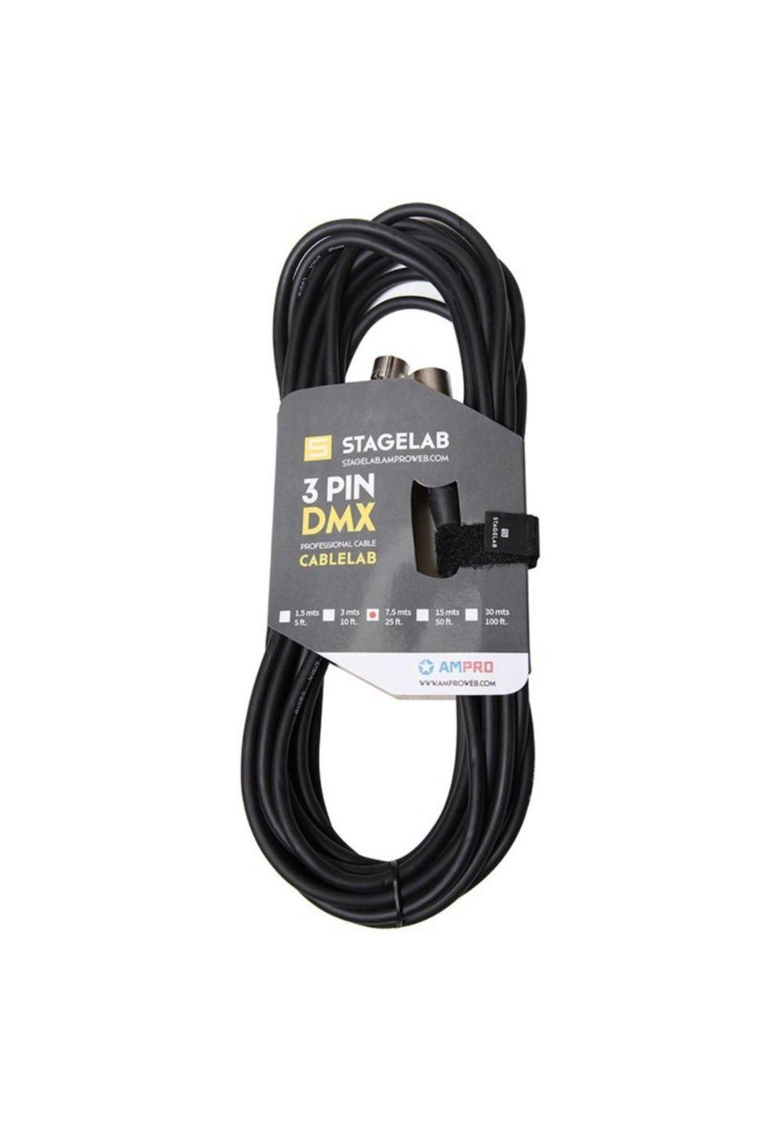 Cable DMX de 7,5m Stagelab CLM-3DMX-7.5C-0