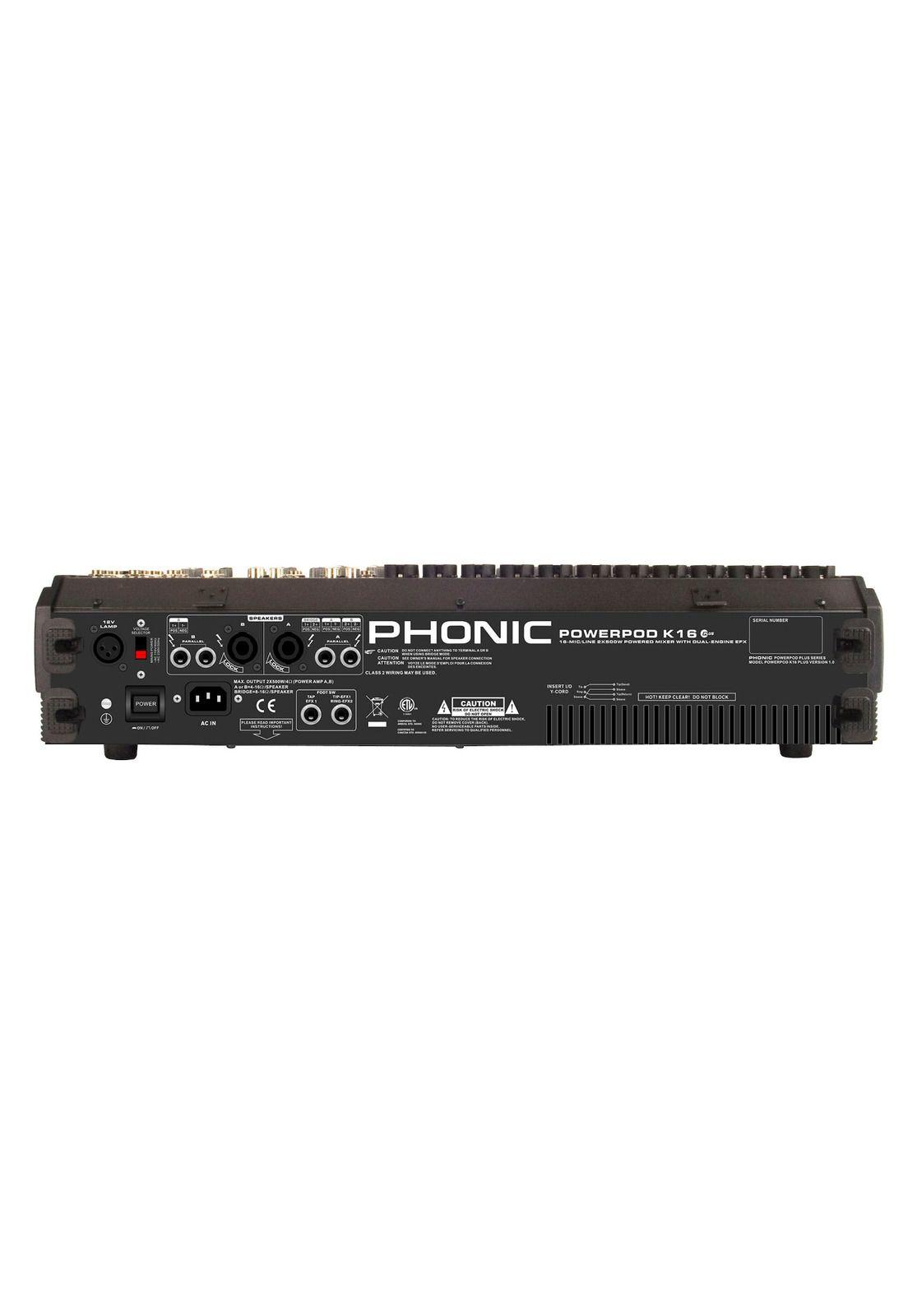 Mixer Amplificado Phonic Powerpod K-16-2