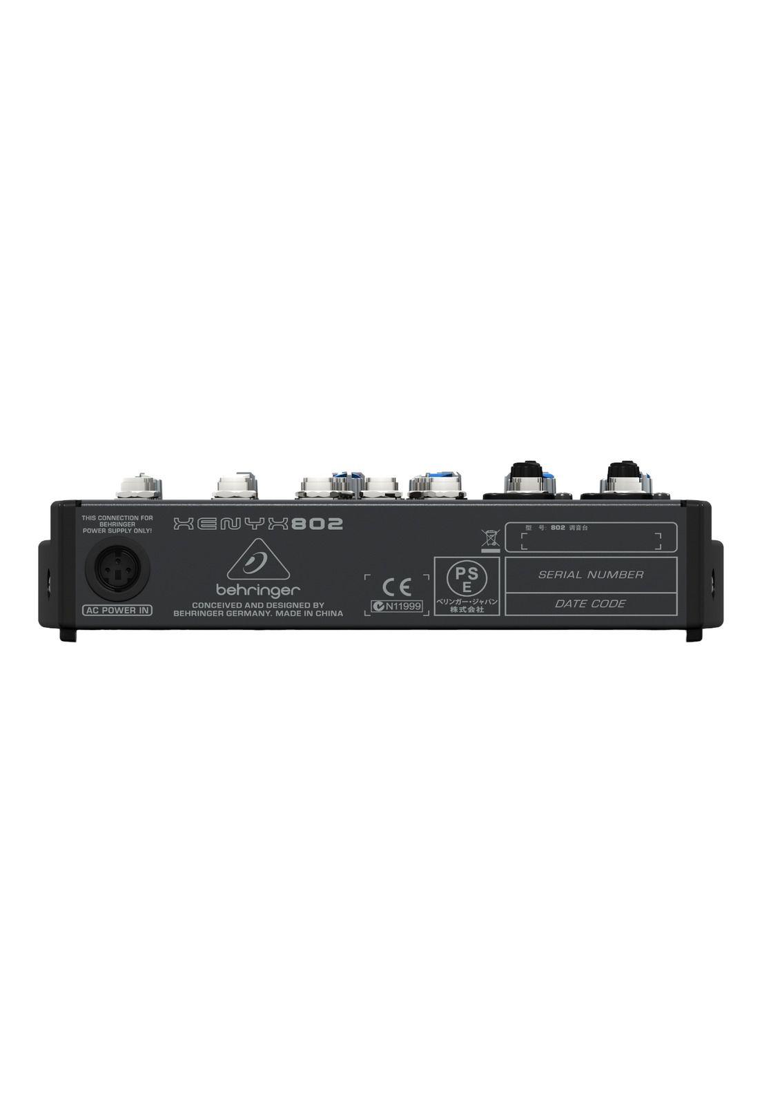 Mixer Analogo de 6 canales Behringer XENYX 802-2