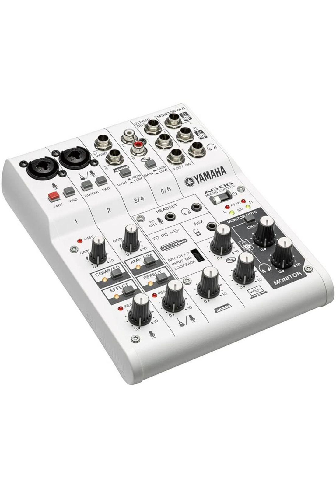 Mixer Analogo con Interfaz USB Yamaha AG06-0