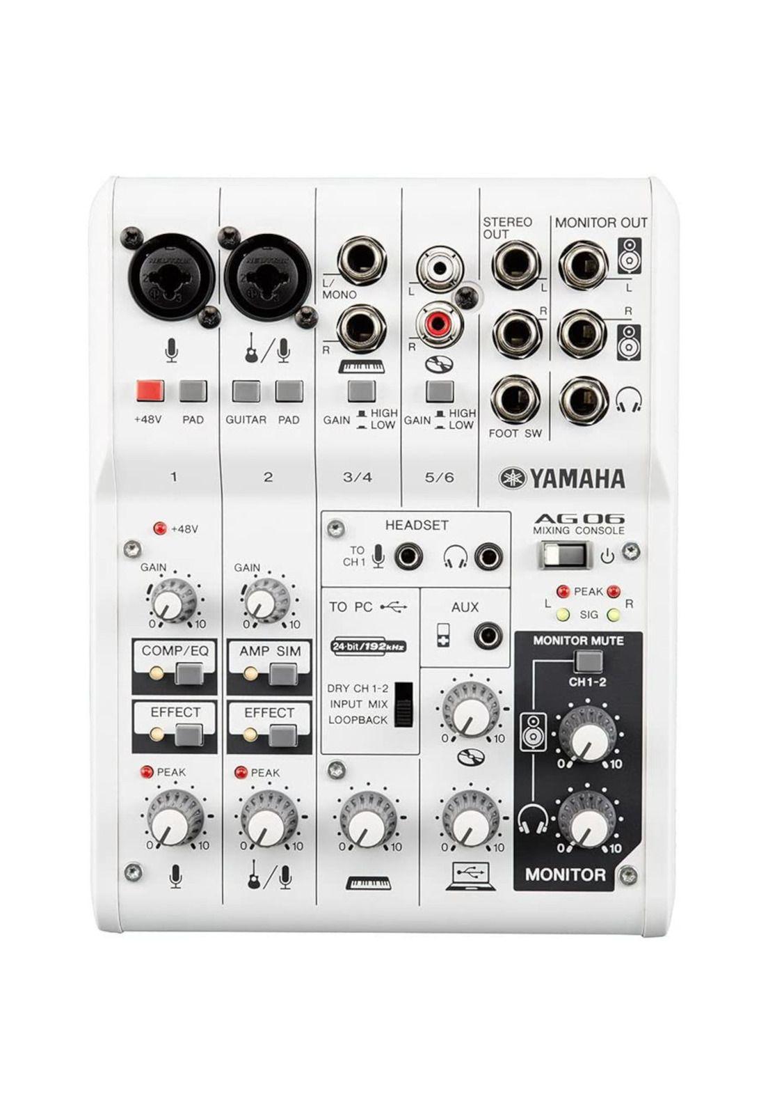 Mixer Analogo con Interfaz USB Yamaha AG06-2