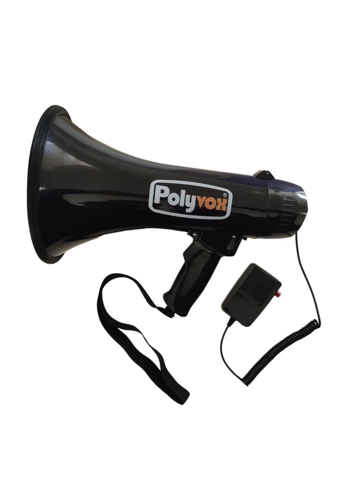 Megafono Recargable de 20W Polyvox PYV-111A/BK-0