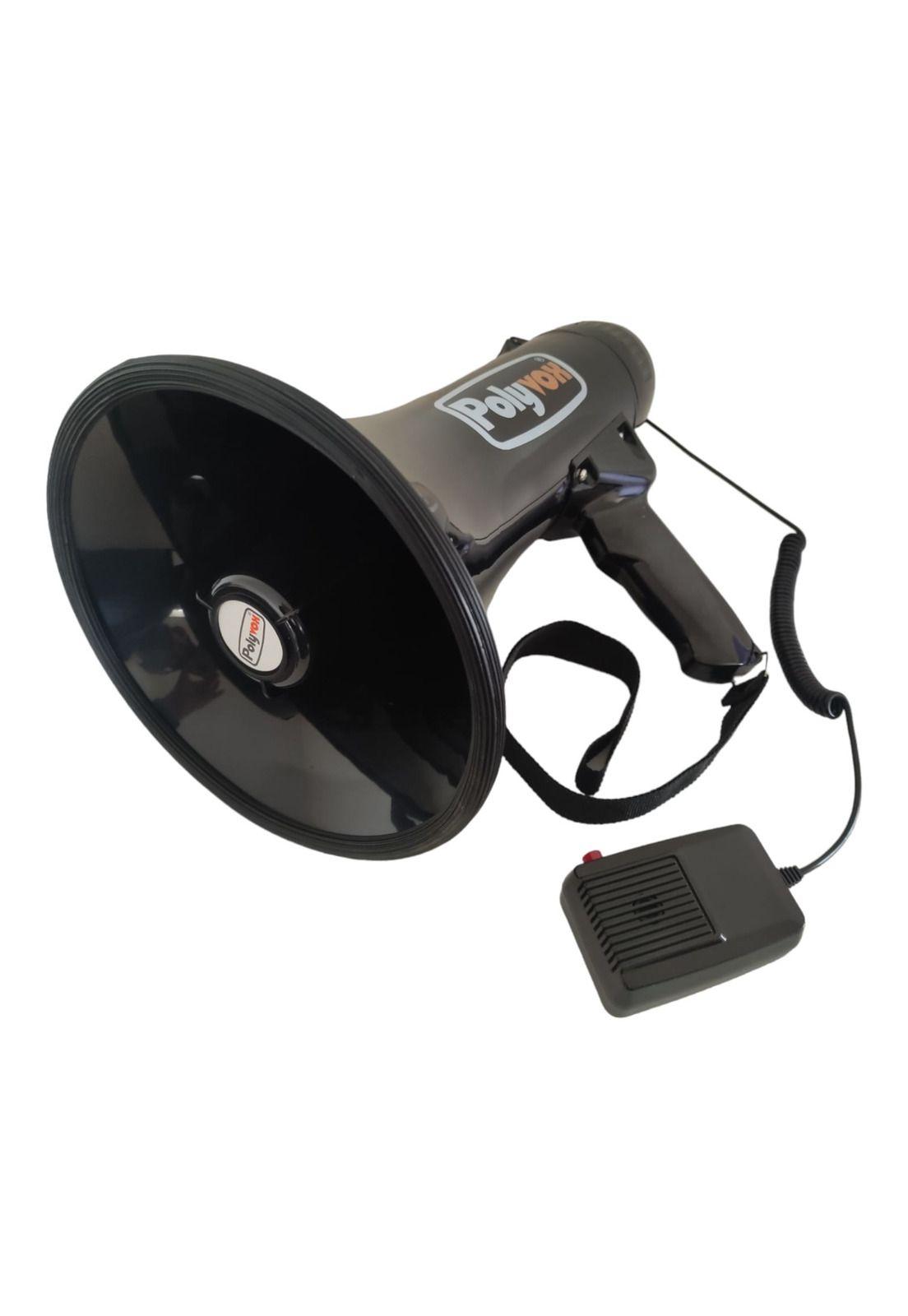 Megafono Recargable de 20W Polyvox PYV-111A/BK-1
