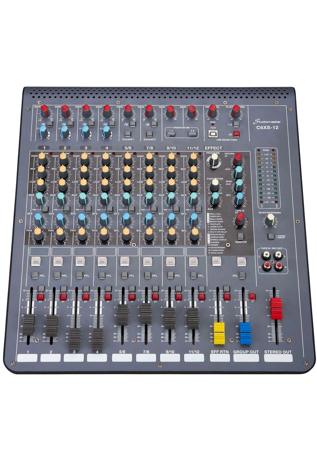 Mixer Analogo 12 Canales Studiomaster C6XS-12-0