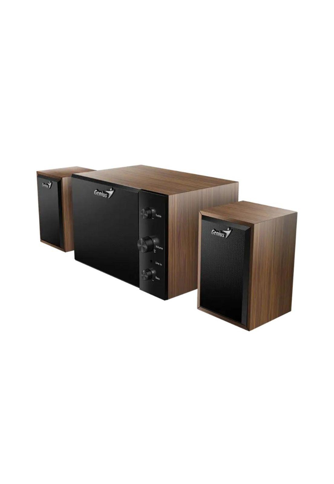Parlantes Genius SW-2.1 350 Madera-2