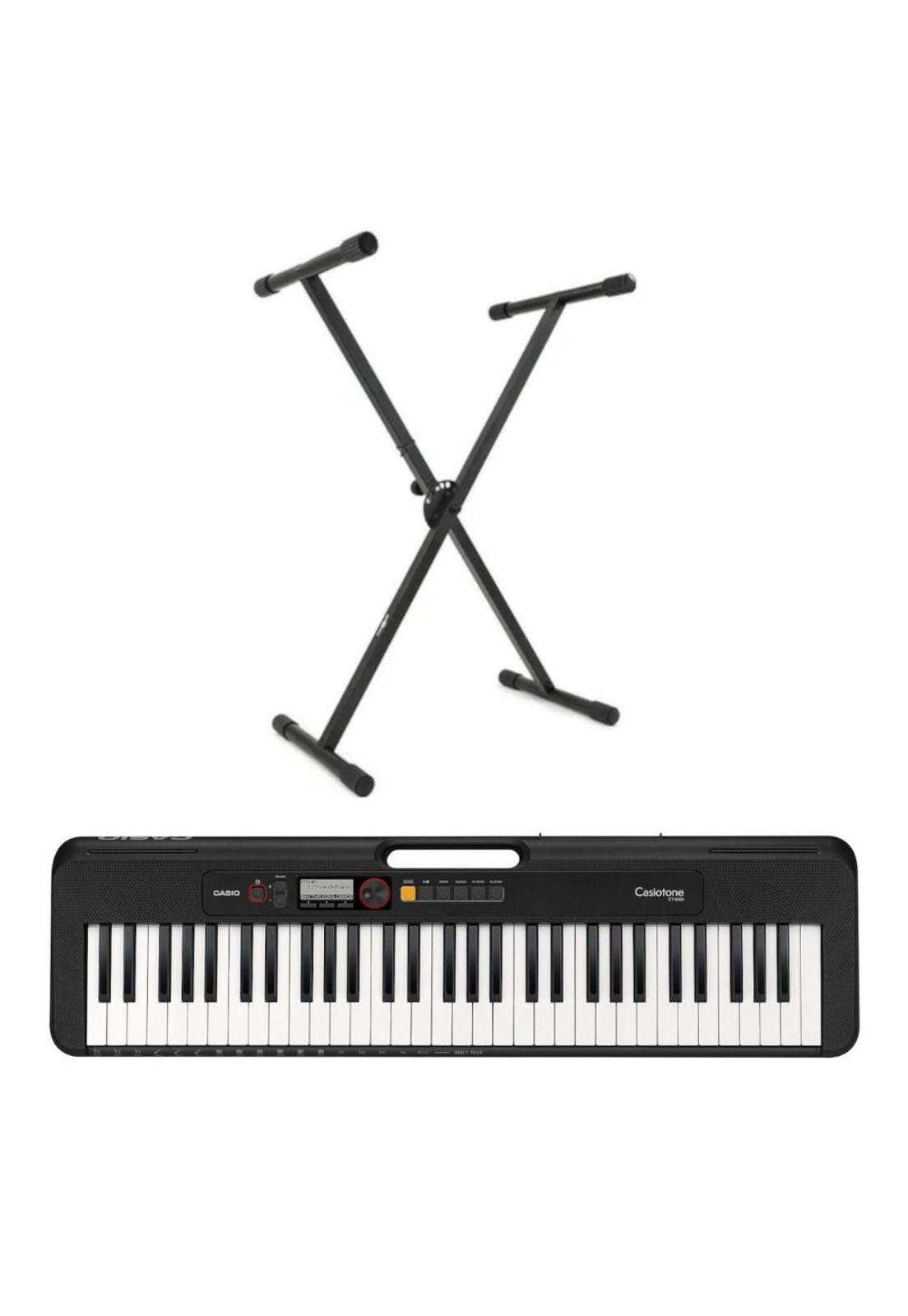 Pack Teclado Casio CT-S200BKC2 + atril de tubo simple-0
