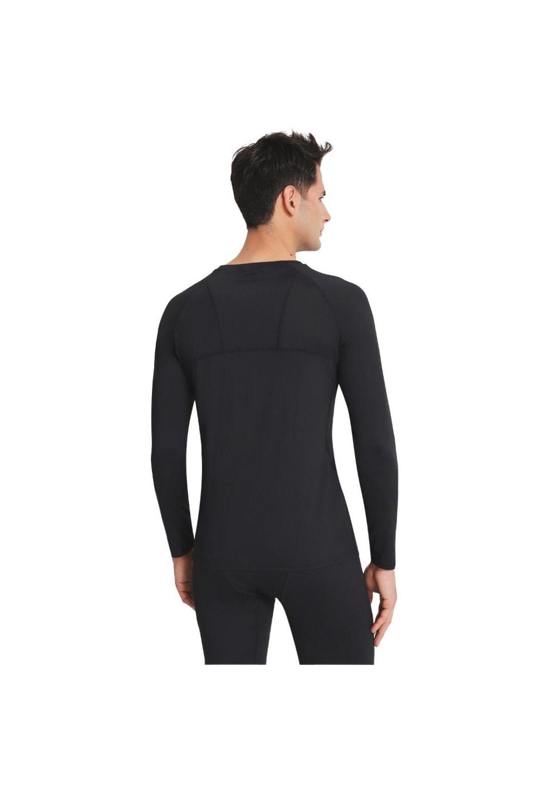 Polera de Compresión Manga Larga Negro Everlast-1