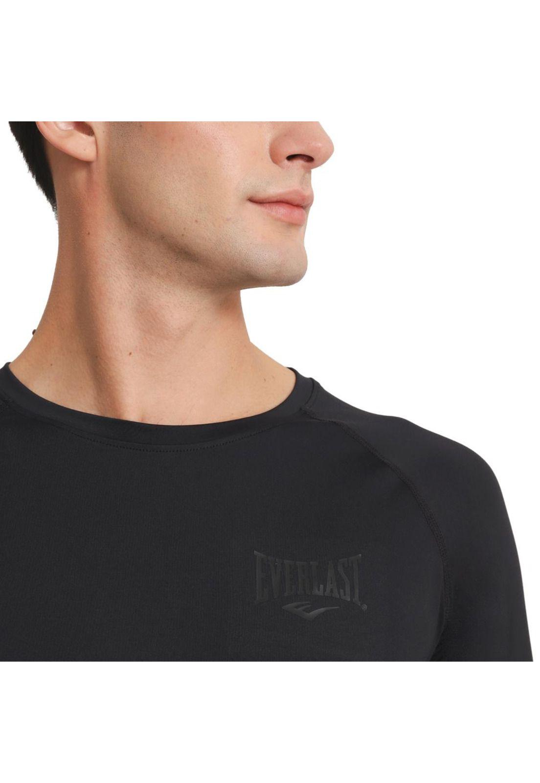 Polera de Compresión Manga Larga Negro Everlast-2