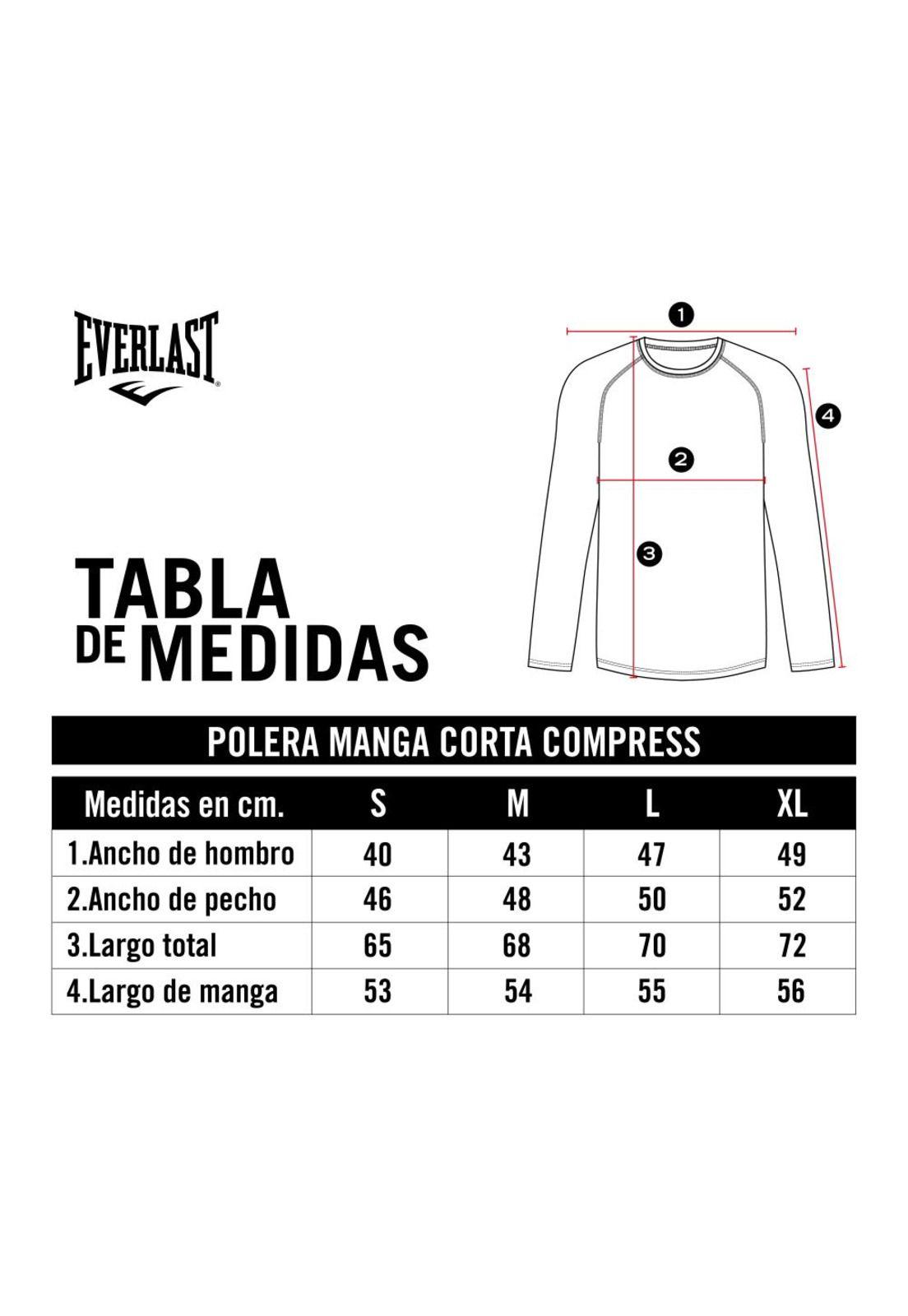 Polera de Compresión Manga Larga Negro Everlast-4