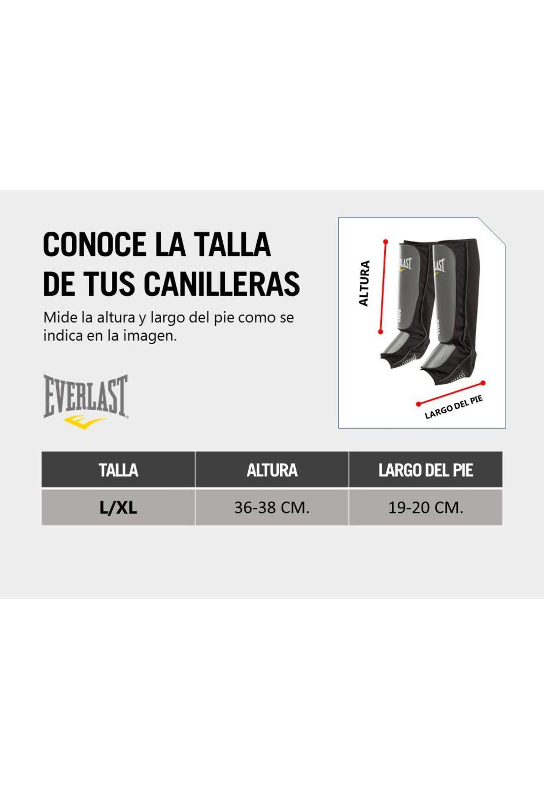 Canilleras Everlast Negro/Gris-3