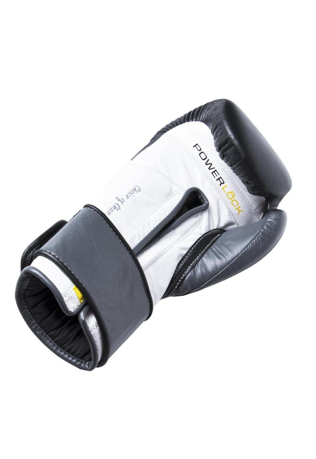 Guantes De Box Powerlock H&L Negro Gris Sparring Everlast-2