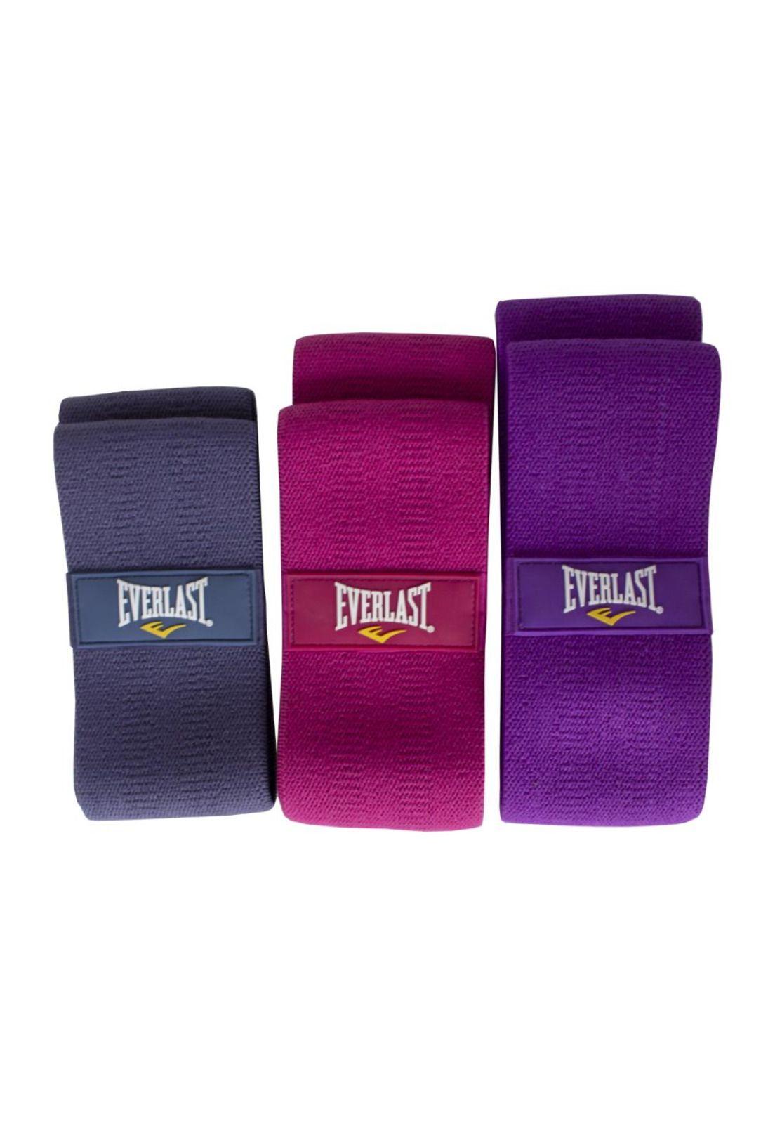 Banda Elásticada Everlast  Resistencia Media Rosado-4