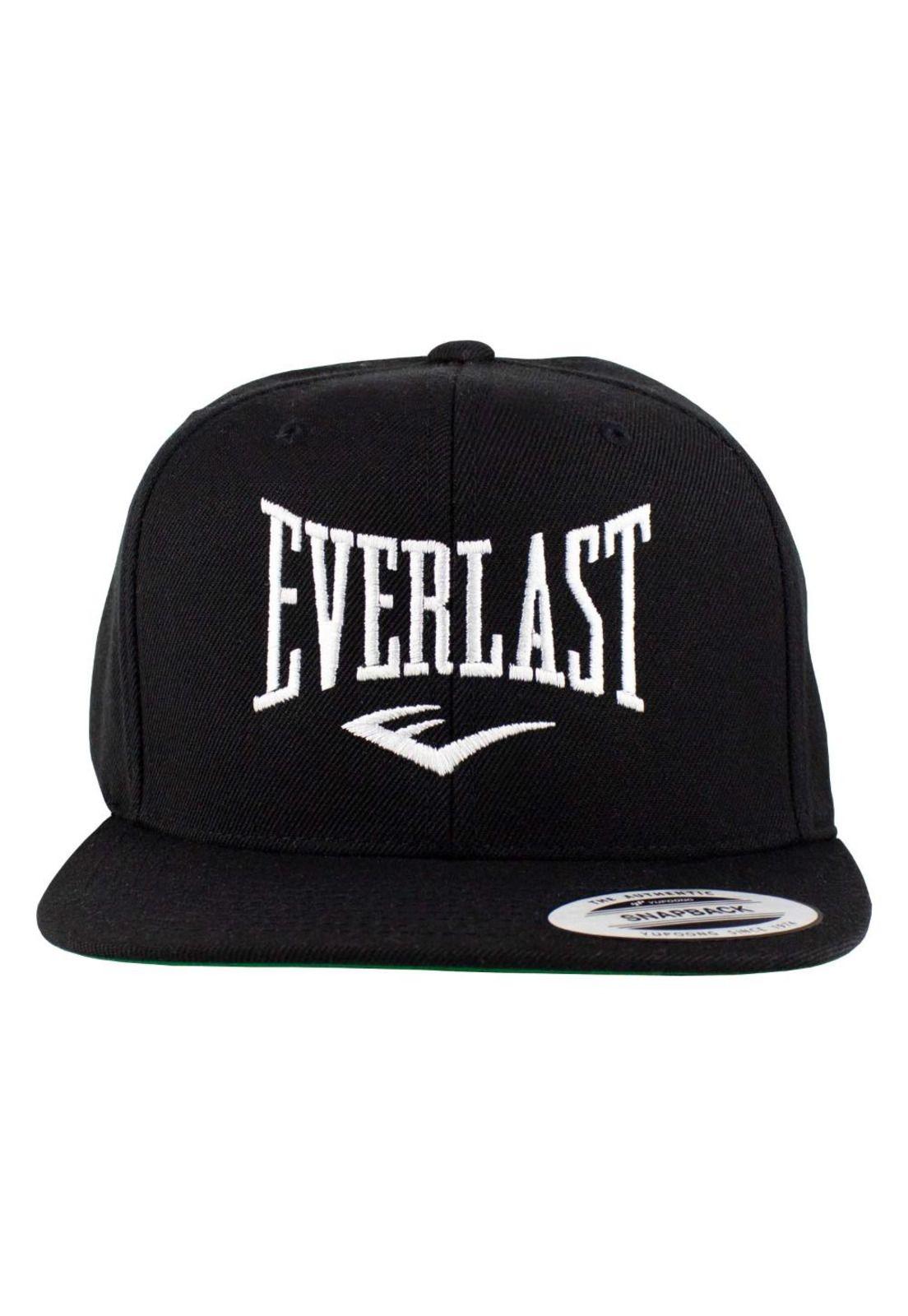 Jockey Snapback Visera Plana Negro Everlast-0