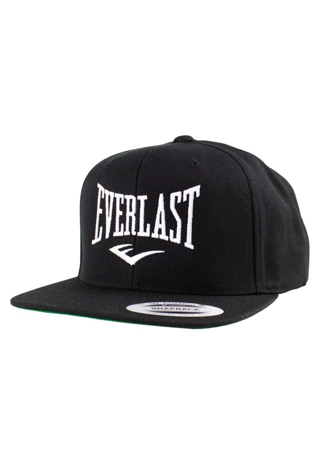 Jockey Snapback Visera Plana Negro Everlast-1