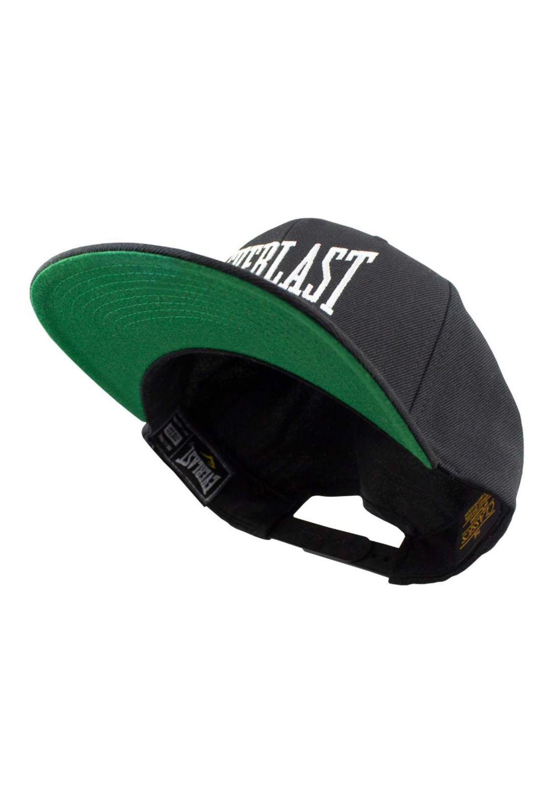 Jockey Snapback Visera Plana Negro Everlast-5